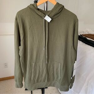 Feat Waffle Knit Pullover Hoodie NWT Men’s Large